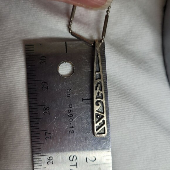 Vintage 16 Inch 925 ss Native Navajo Charm and necklace jewlery - Picture 3 of 5